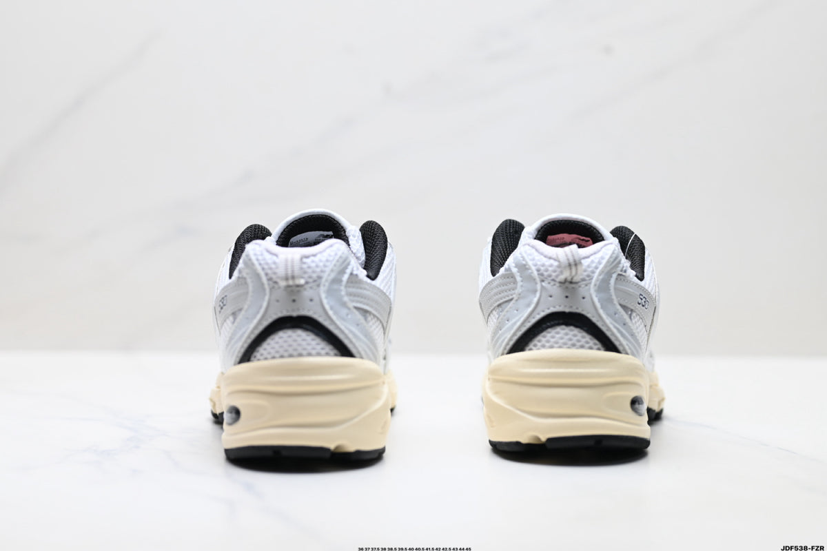 New Balance 530 Silver & Cream Sneakers