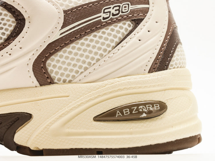New Balance 530 Cream & Taupe Sneakers