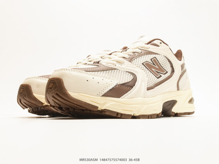 New Balance 530 Cream & Taupe Sneakers