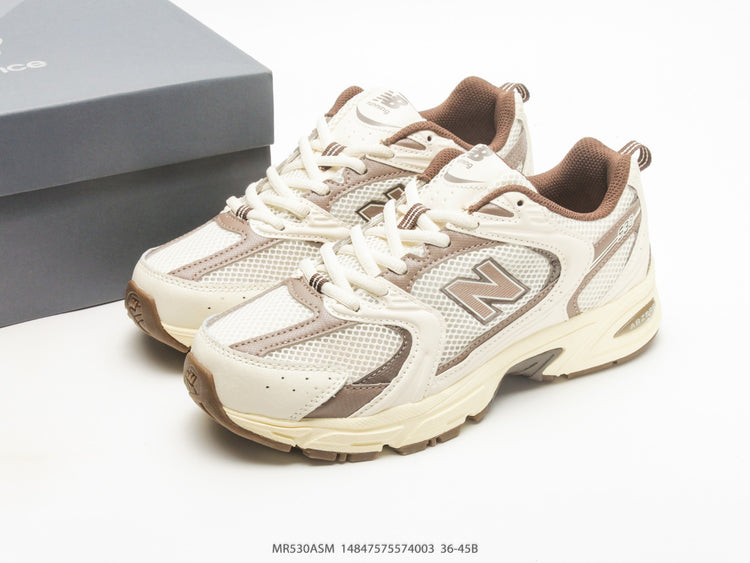 New Balance 530 Cream & Taupe Sneakers