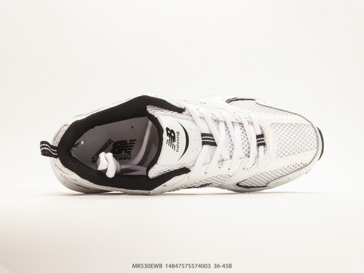 New Balance 530 White & Black Sneakers