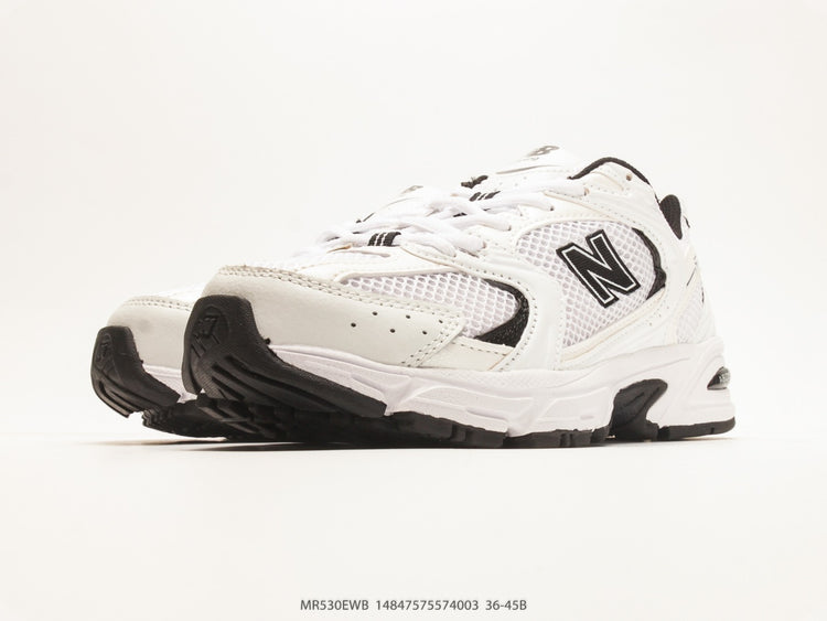 New Balance 530 White & Black Sneakers