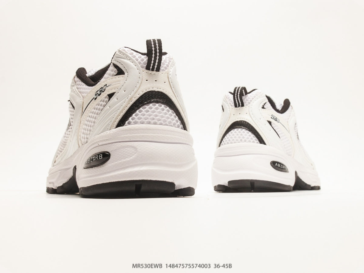 New Balance 530 White & Black Sneakers