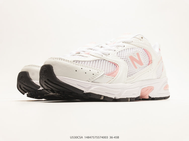 New Balance 530 Cream & Blush Sneakers