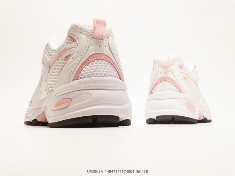 New Balance 530 Cream & Blush Sneakers