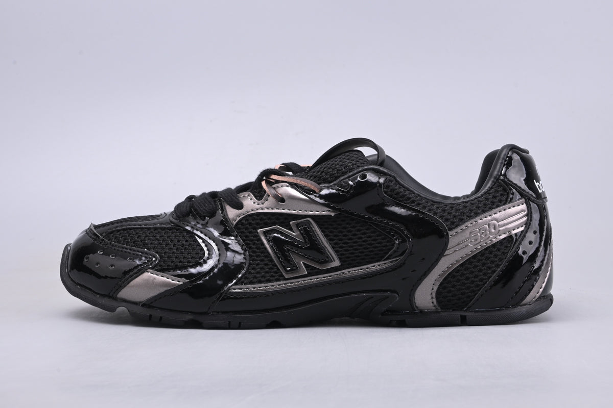 Miu Miu x New Balance 530 SL Black & Silver Retro Low-Top Lifestyle Sneakers