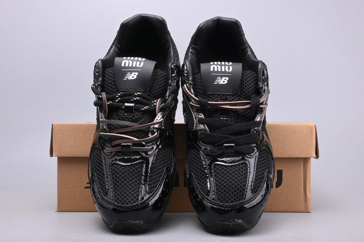 Miu Miu x New Balance 530 SL Black & Silver Retro Low-Top Lifestyle Sneakers