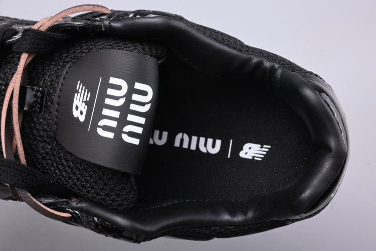Miu Miu x New Balance 530 SL Black & Silver Retro Low-Top Lifestyle Sneakers
