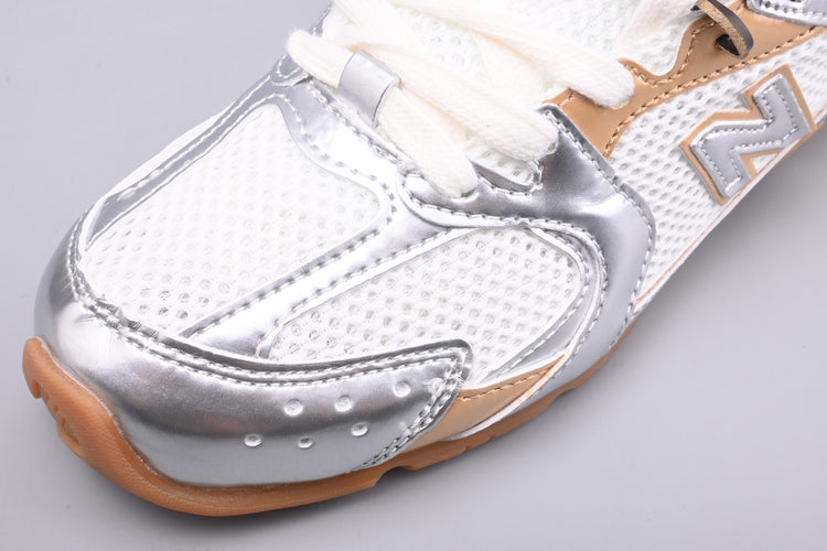Miu Miu x New Balance 530 SL White & Silver Retro Low-Top Lifestyle Sneakers
