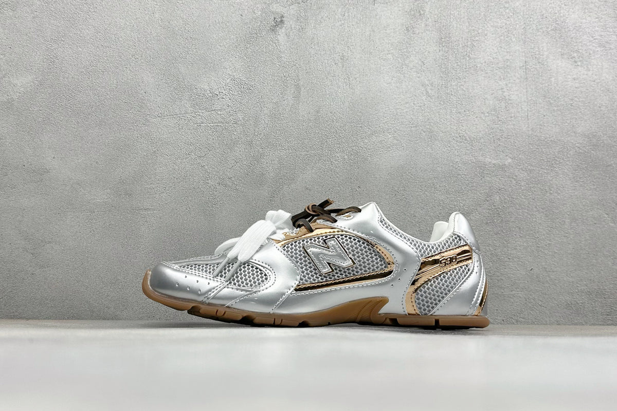 Miu Miu x New Balance 530 SL Silver & Grey Retro Low-Top Lifestyle Sneakers
