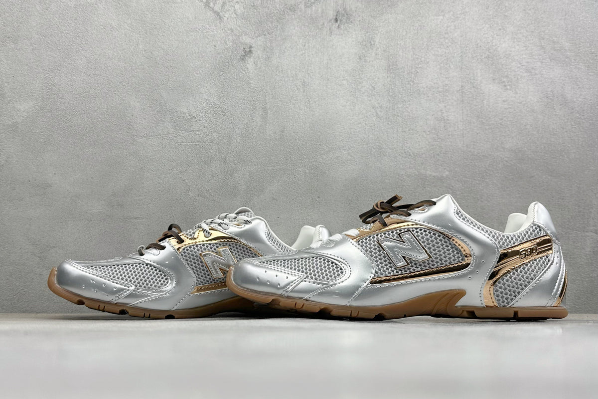 Miu Miu x New Balance 530 SL Silver & Grey Retro Low-Top Lifestyle Sneakers
