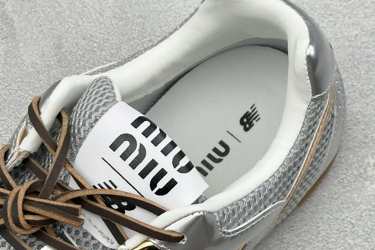 Miu Miu x New Balance 530 SL Silver & Grey Retro Low-Top Lifestyle Sneakers