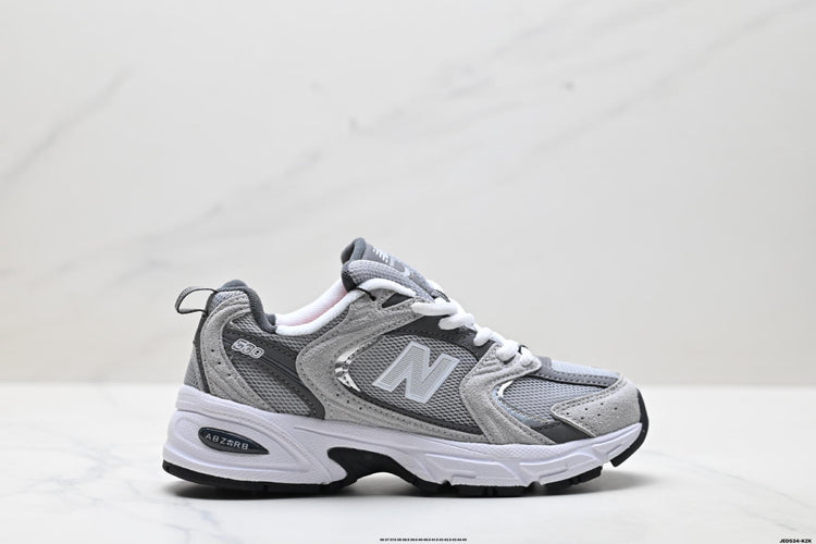 New Balance 530 Grey & Silver Retro Low-Top Lifestyle Sneakers