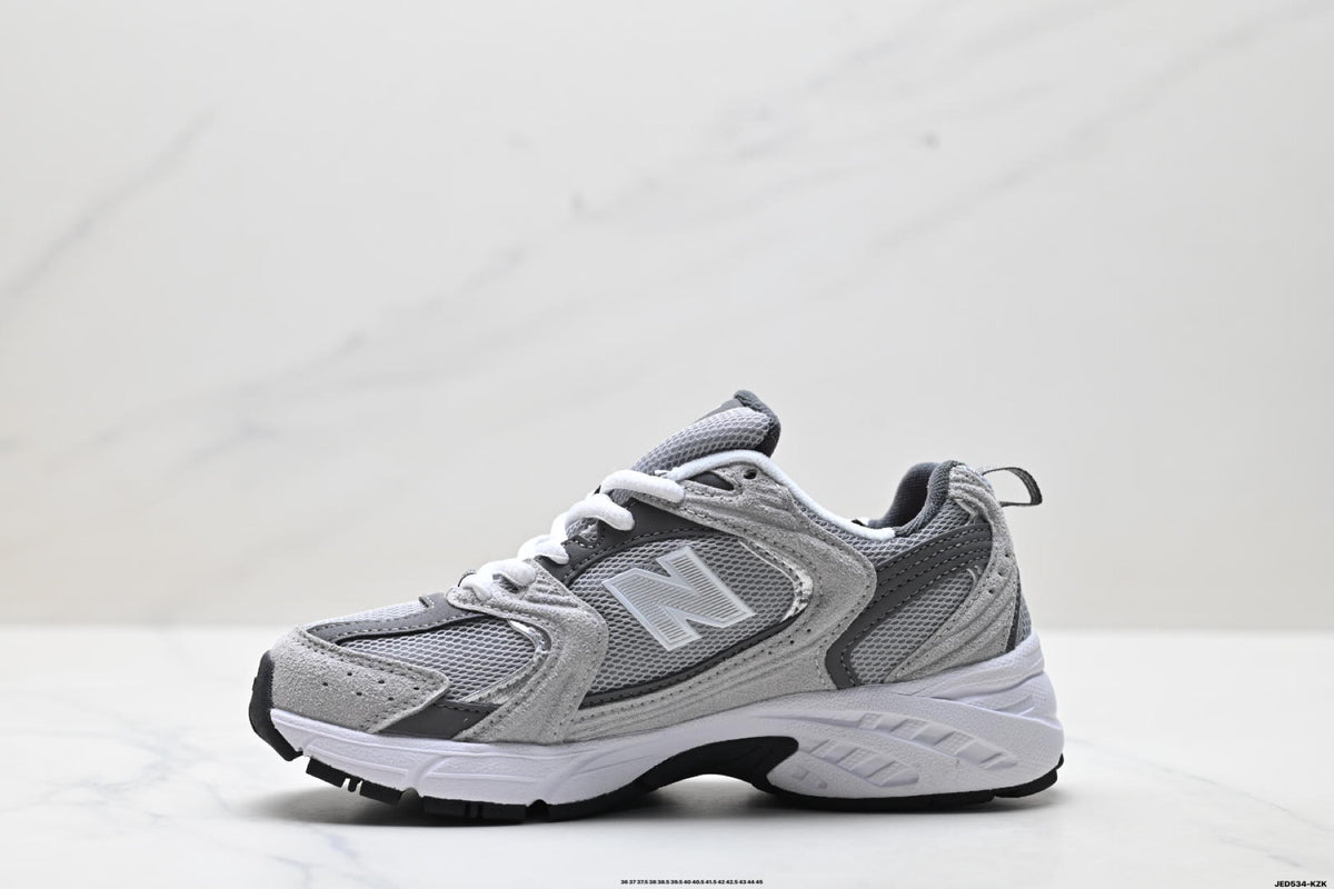 New Balance 530 Grey & Silver Retro Low-Top Lifestyle Sneakers