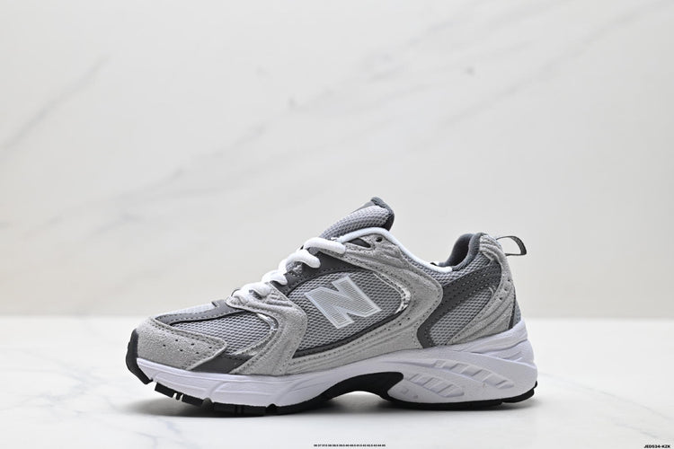 New Balance 530 Grey & Silver Retro Low-Top Lifestyle Sneakers