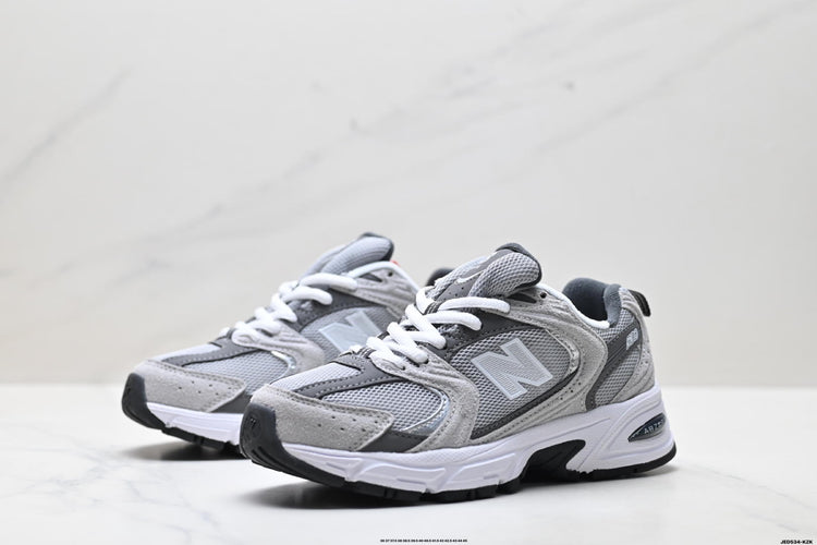 New Balance 530 Grey & Silver Retro Low-Top Lifestyle Sneakers