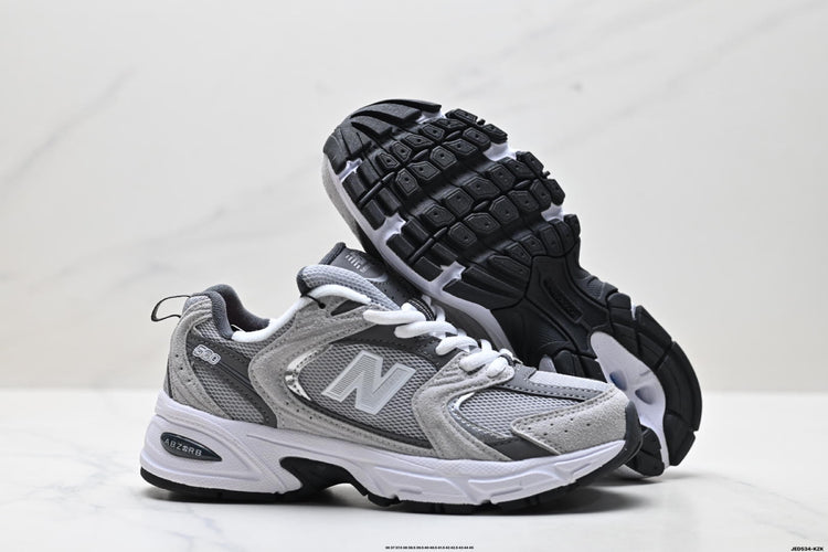New Balance 530 Grey & Silver Retro Low-Top Lifestyle Sneakers