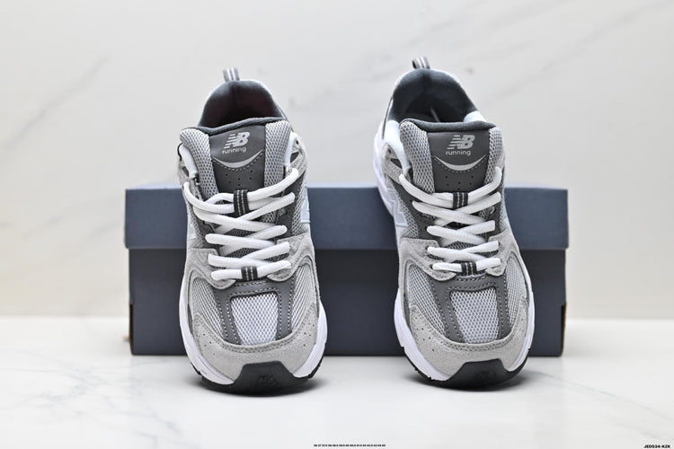 New Balance 530 Grey & Silver Retro Low-Top Lifestyle Sneakers
