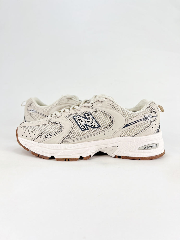 New Balance 530 Cream & Grey Retro Low-Top Lifestyle Sneakers