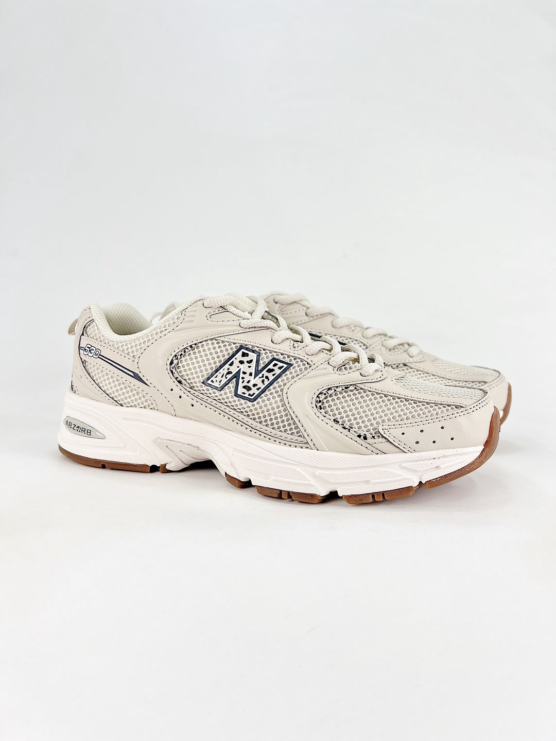 New Balance 530 Cream & Grey Retro Low-Top Lifestyle Sneakers