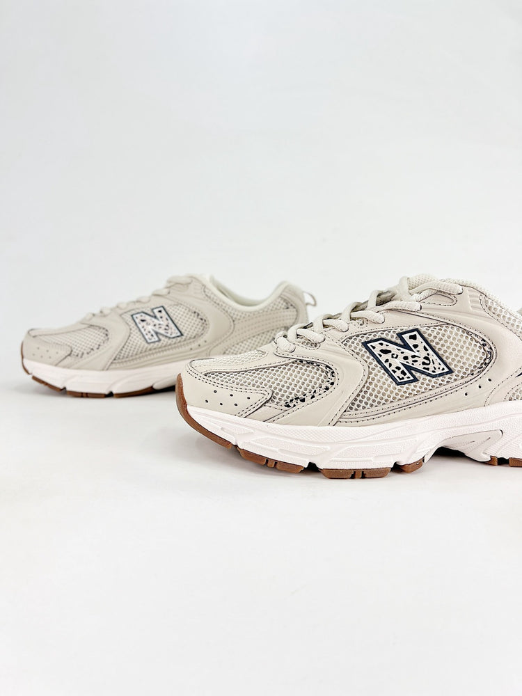 New Balance 530 Cream & Grey Retro Low-Top Lifestyle Sneakers