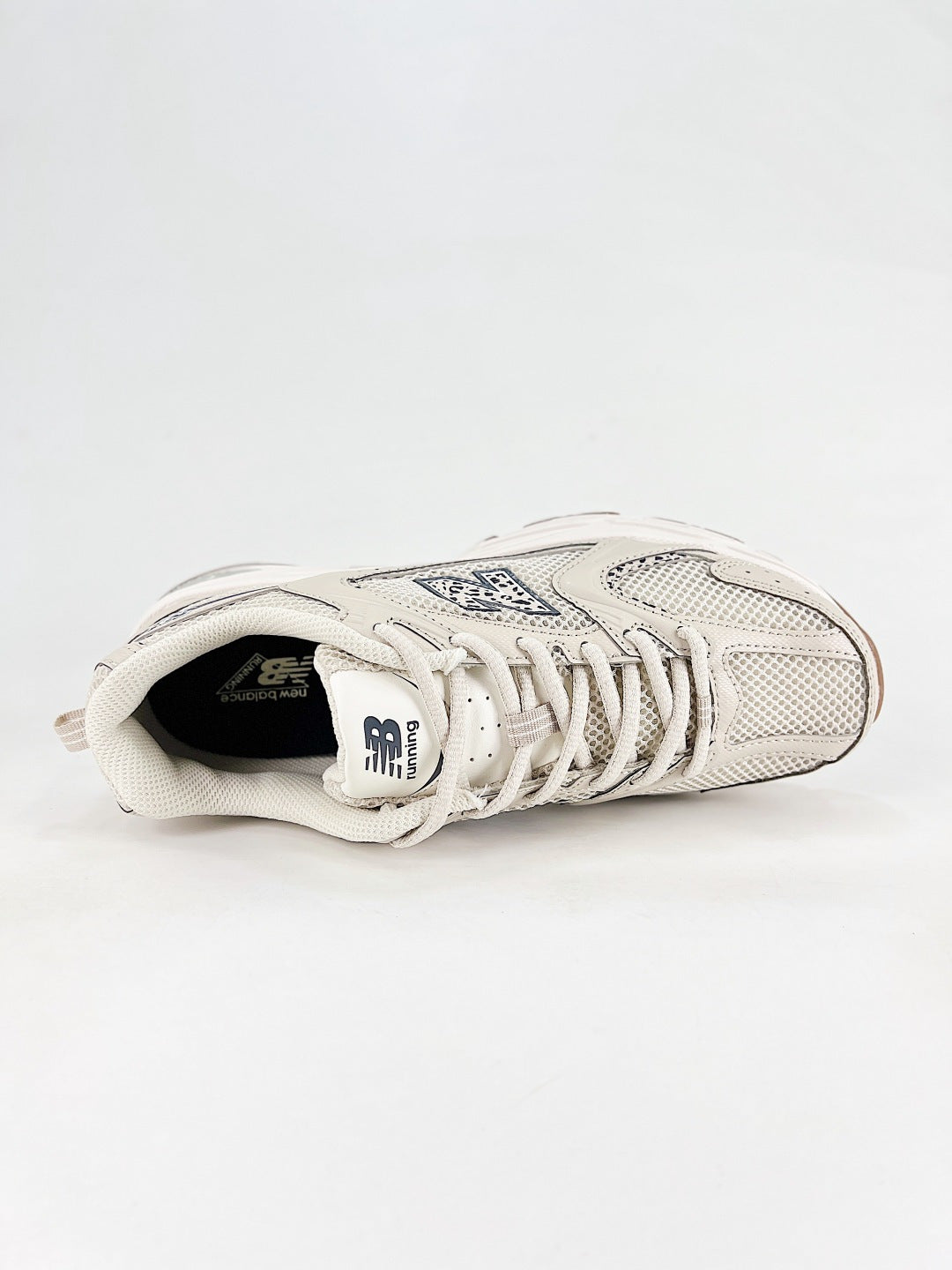 New Balance 530 Cream & Grey Retro Low-Top Lifestyle Sneakers