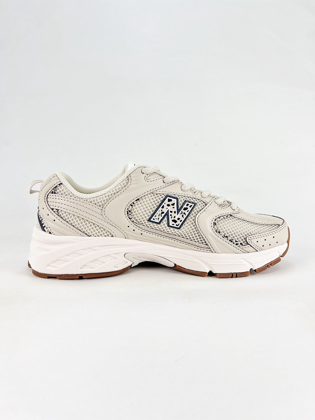 New Balance 530 Cream & Grey Retro Low-Top Lifestyle Sneakers