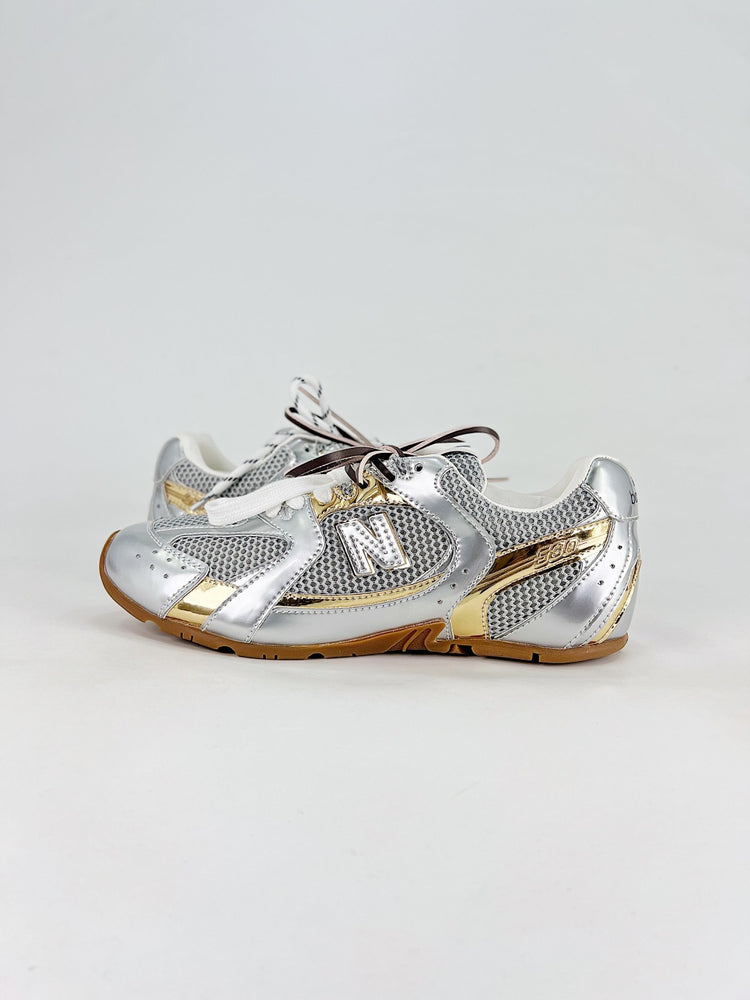 Miu Miu x New Balance 530 SL Metallic Silver Retro Low-Top Lifestyle Sneakers