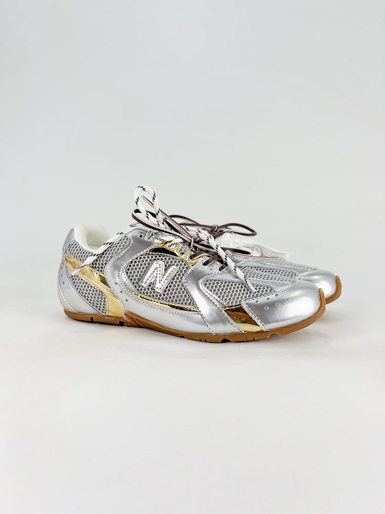 Miu Miu x New Balance 530 SL Metallic Silver Retro Low-Top Lifestyle Sneakers