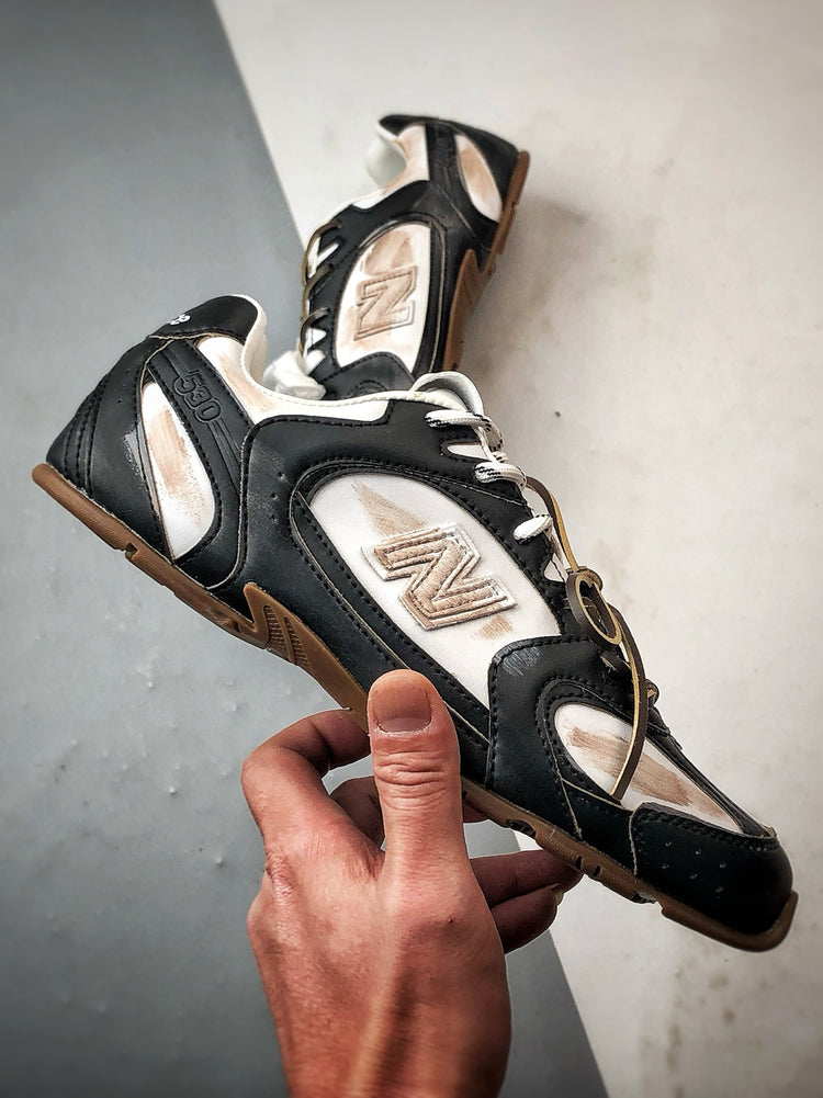 Miu Miu x New Balance 530 SL Black & Cream Retro Low-Top Lifestyle Sneakers