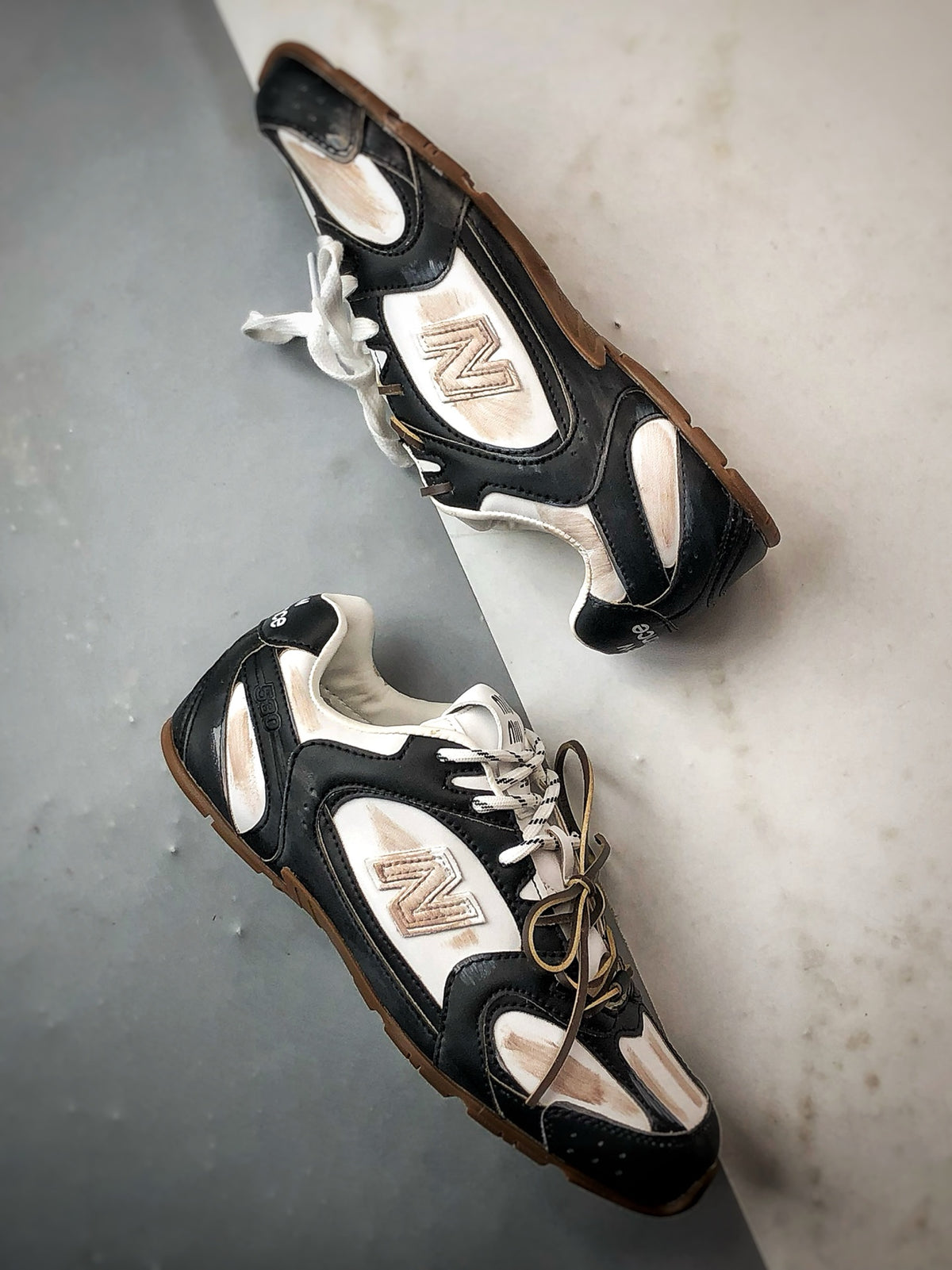 Miu Miu x New Balance 530 SL Black & Cream Retro Low-Top Lifestyle Sneakers