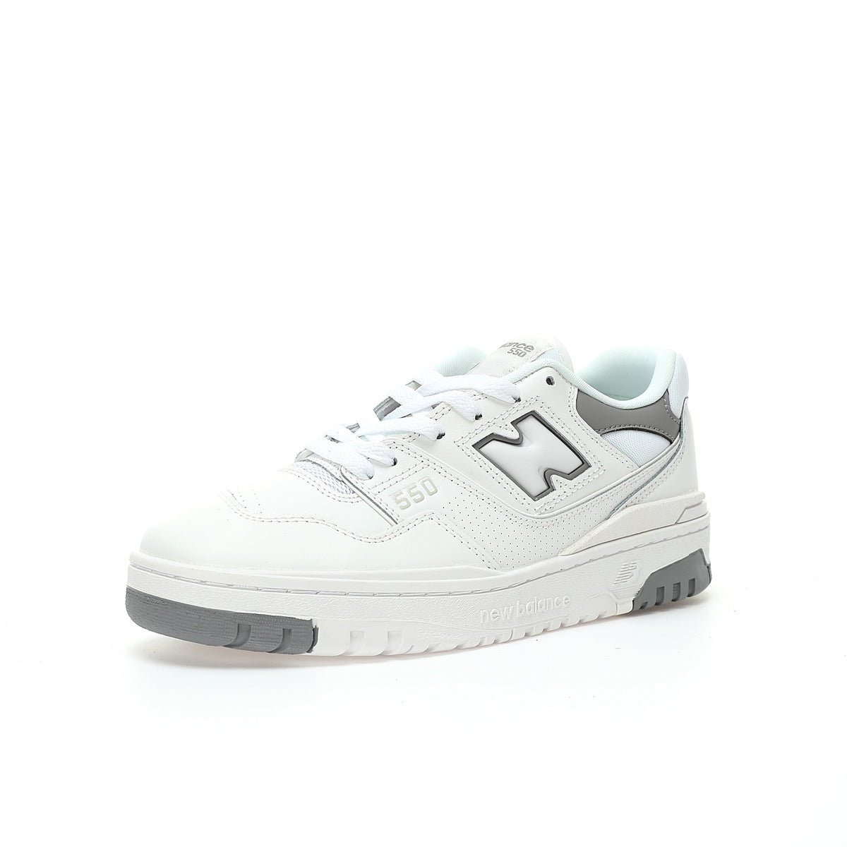 New Balance 550 White & Grey Retro Basketball-Inspired Lifestyle Sneakers