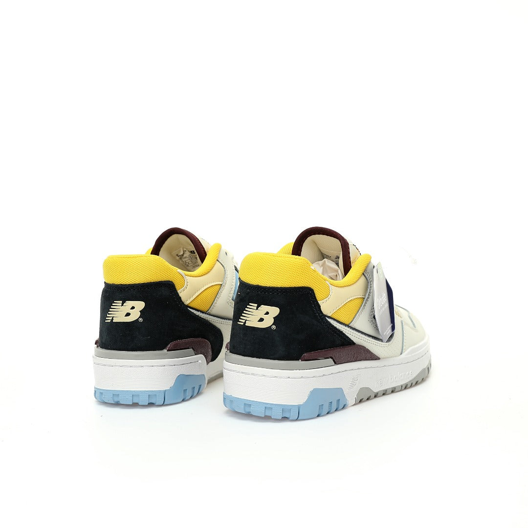 New Balance 550 White, Blue & Yellow Retro Low-Top Lifestyle Sneakers
