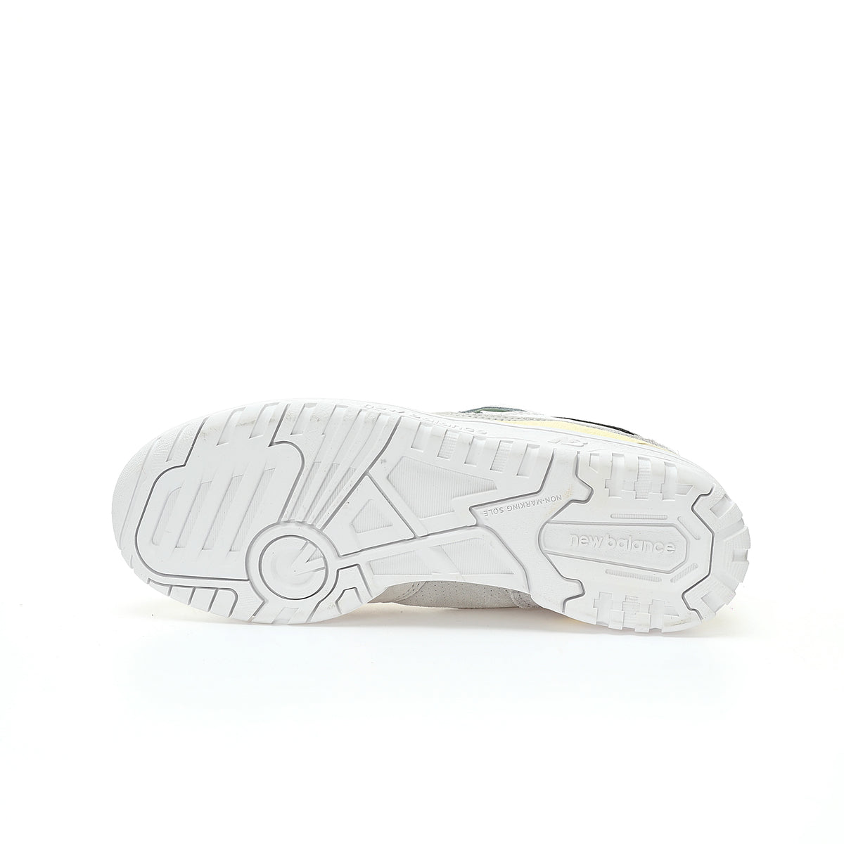 New Balance 550 White & Dark Green Retro Low-Top Lifestyle Sneakers