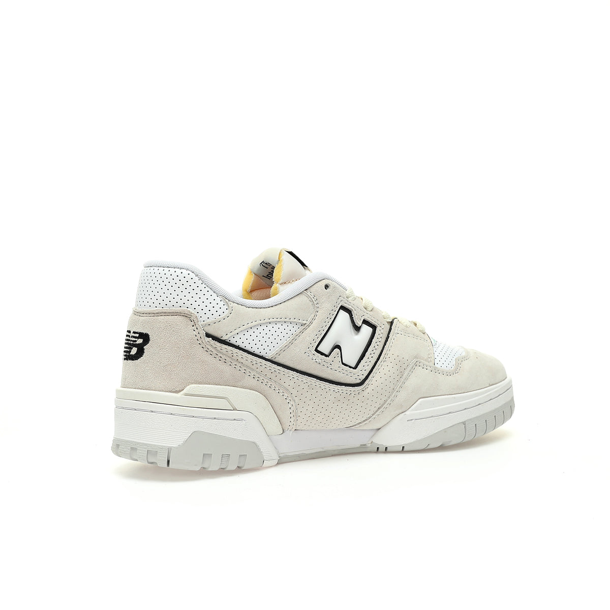 New Balance 550 Cream & White Retro Low-Top Lifestyle Sneakers