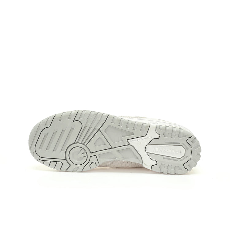New Balance 550 Cream & White Retro Low-Top Lifestyle Sneakers