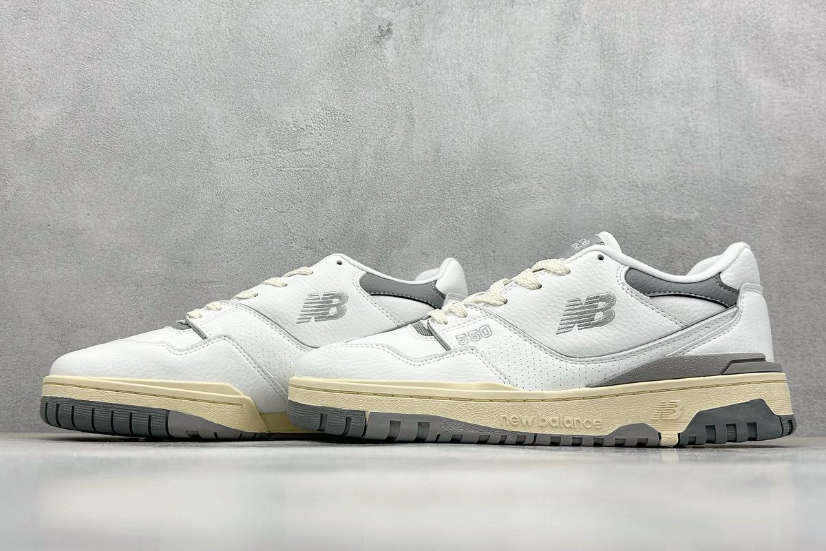 New Balance 550 White & Cream Retro Low-Top Lifestyle Sneakers