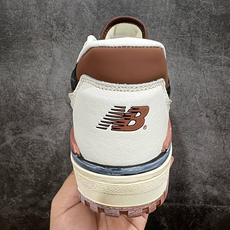 New Balance 550 in Cream & Burgundy – Retro Low-Top Court-Inspired Casual Sneakers