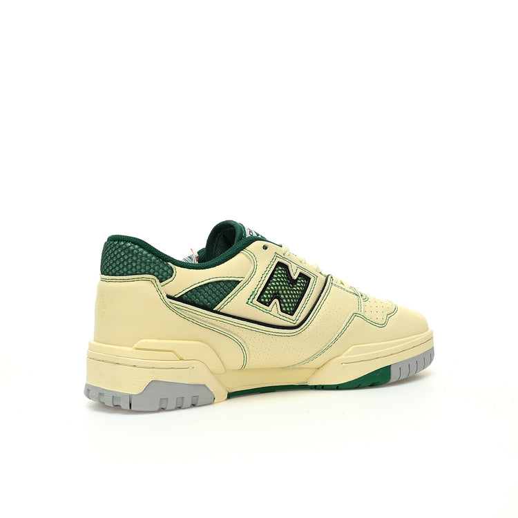 Aimé Leon Dore x New Balance 550 in Cream & Pine Green – Retro Low-Top Casual Sneakers
