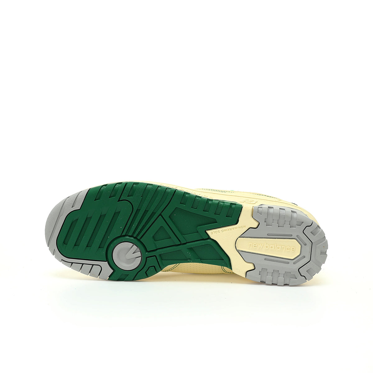Aimé Leon Dore x New Balance 550 in Cream & Pine Green – Retro Low-Top Casual Sneakers