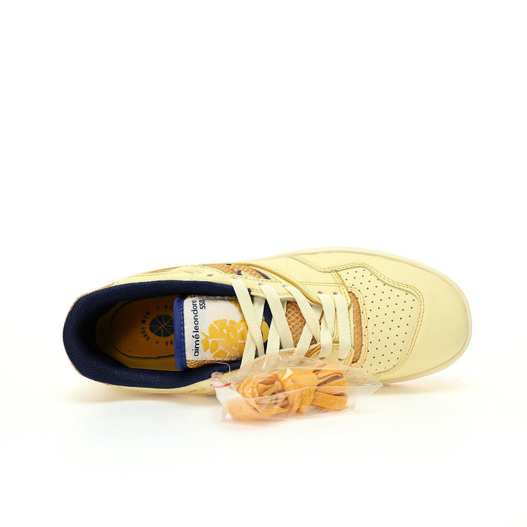 Aimé Leon Dore x New Balance 550 in Cream & Mustard – Retro Low-Top Casual Sneakers