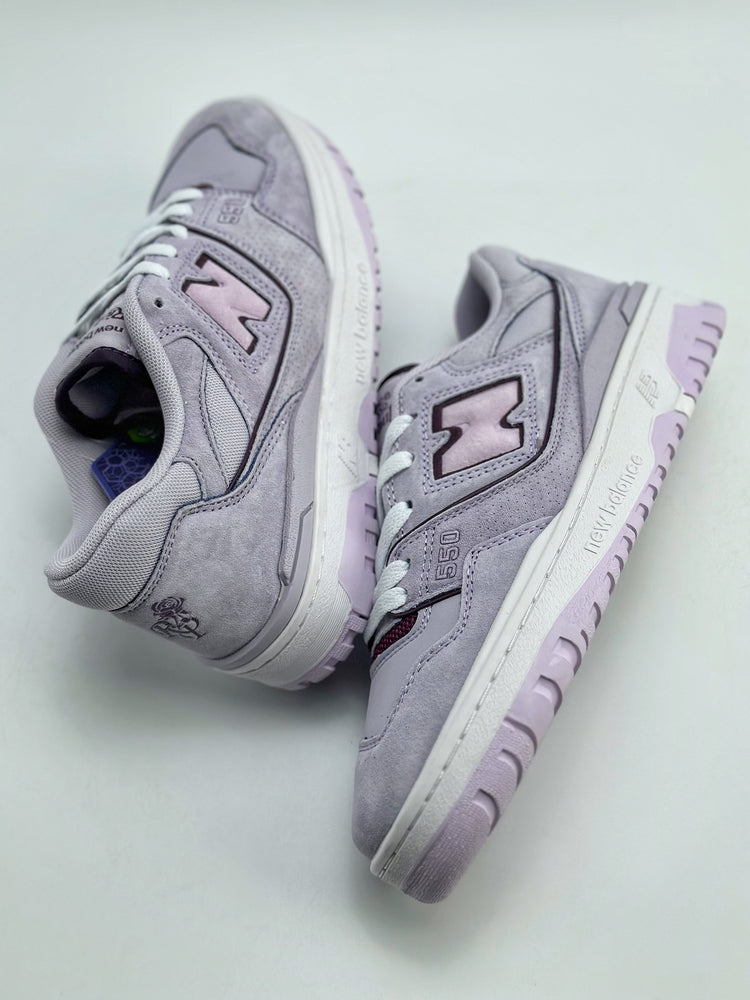 New Balance 550 in Grey & White – Retro Low-Top Court-Inspired Casual Sneakers