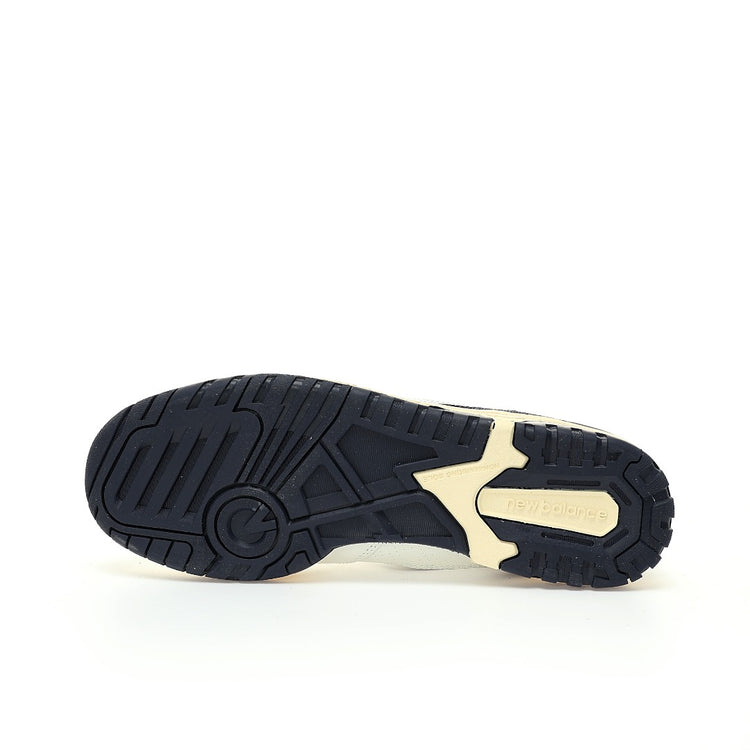 New Balance 550 in Cream & Black – Retro Low-Top Court-Inspired Casual Sneakers