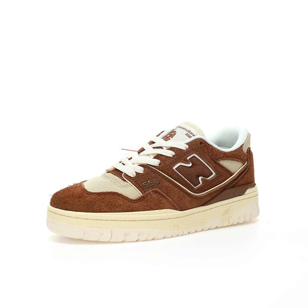 Aimé Leon Dore x New Balance 550 in Mocha Brown & Cream – Retro Low-Top Casual Sneakers