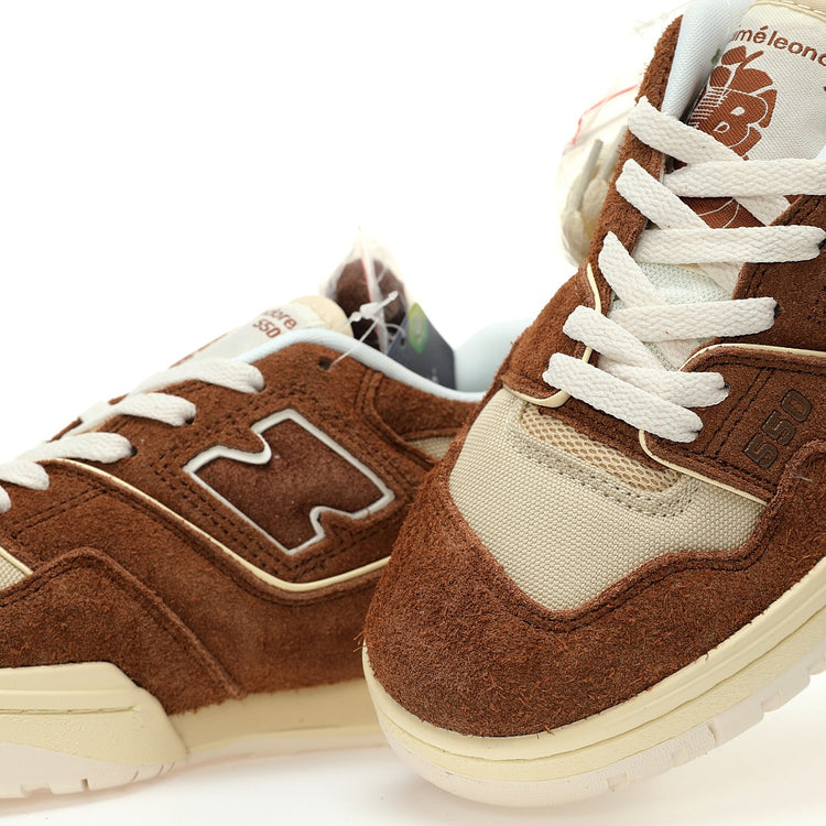Aimé Leon Dore x New Balance 550 in Mocha Brown & Cream – Retro Low-Top Casual Sneakers