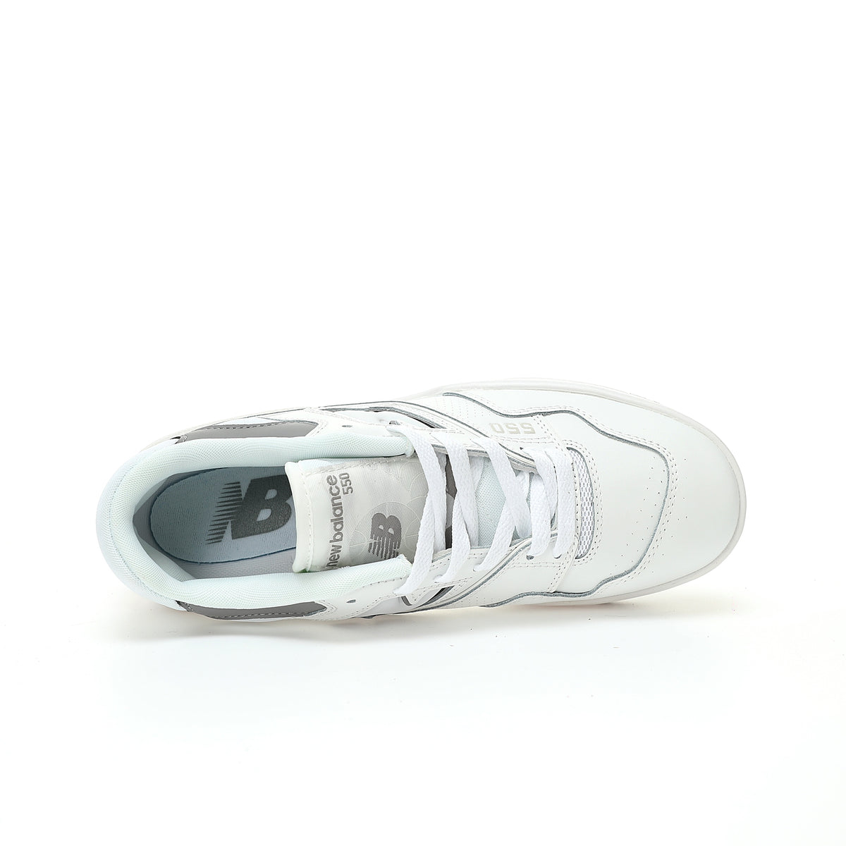 New Balance 550 in White & Grey – Retro Low-Top Court-Inspired Casual Sneakers