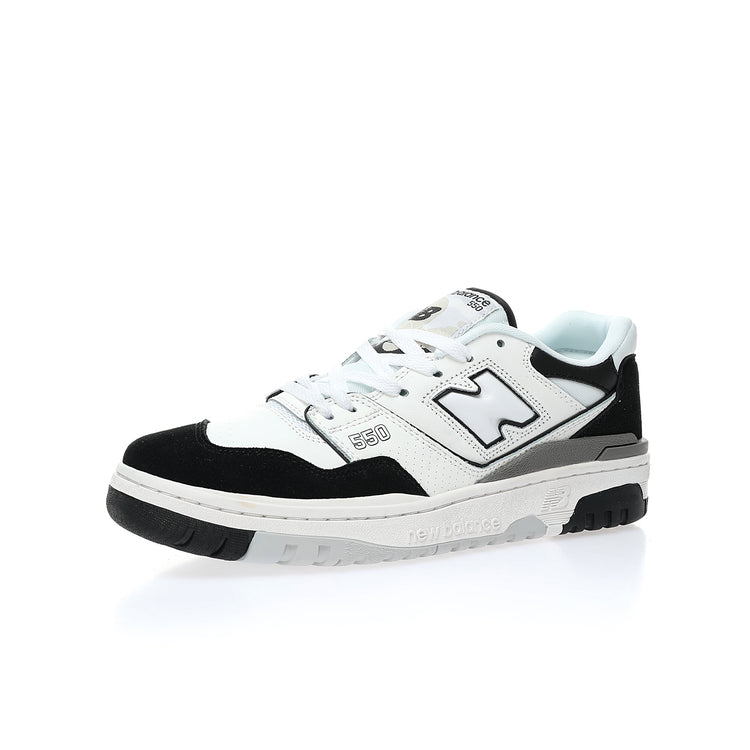 New Balance 550 in White, Grey & Deep Green – Retro Low-Top Court-Inspired Casual Sneakers