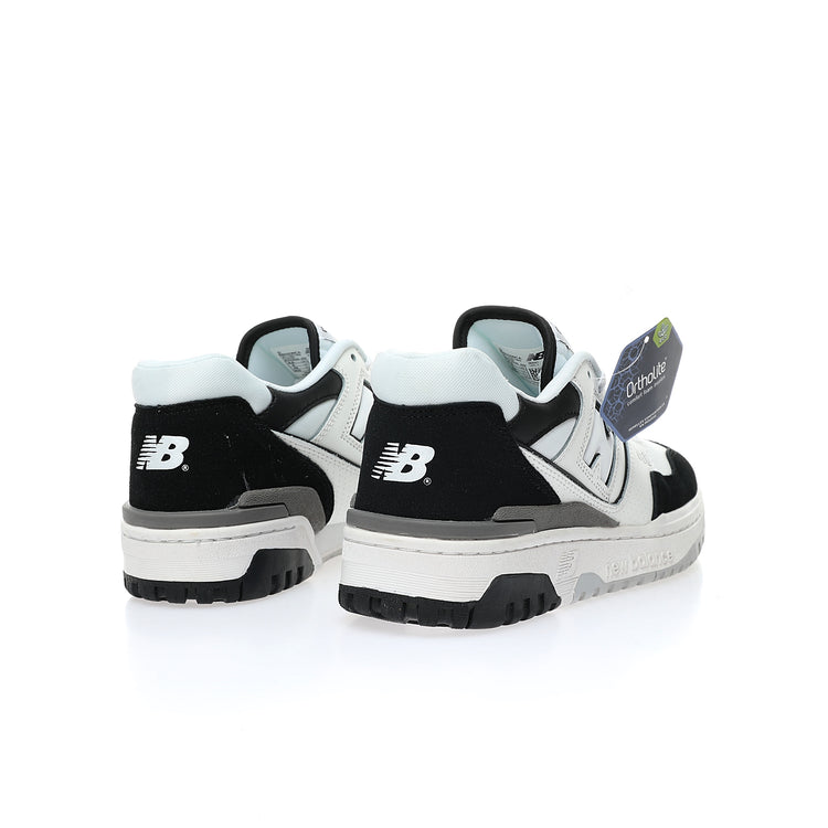 New Balance 550 in White, Grey & Deep Green – Retro Low-Top Court-Inspired Casual Sneakers