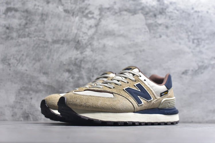 New Balance 574 in Olive & Navy – Retro Low-Top Lifestyle Sneakers