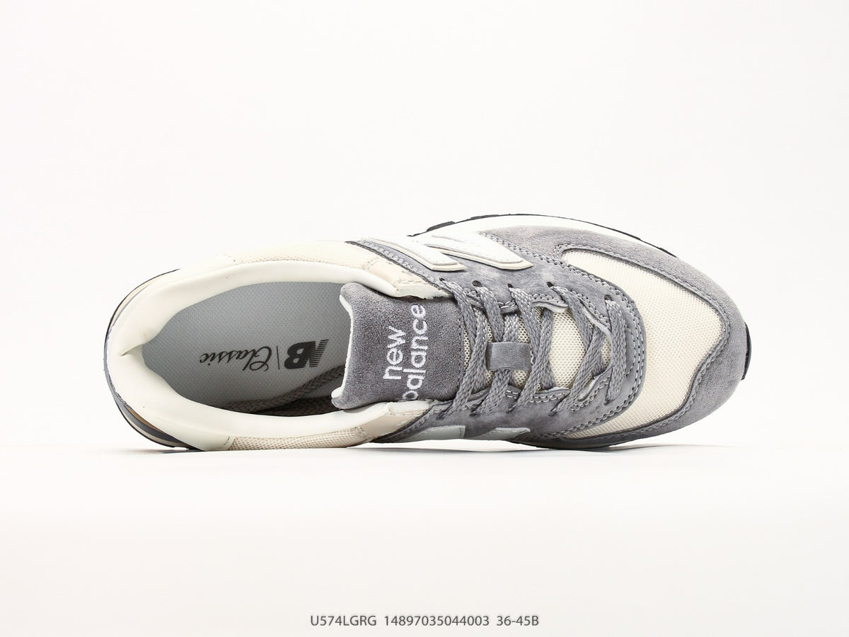 New Balance 574 in Grey & White – Retro Low-Top Lifestyle Sneakers